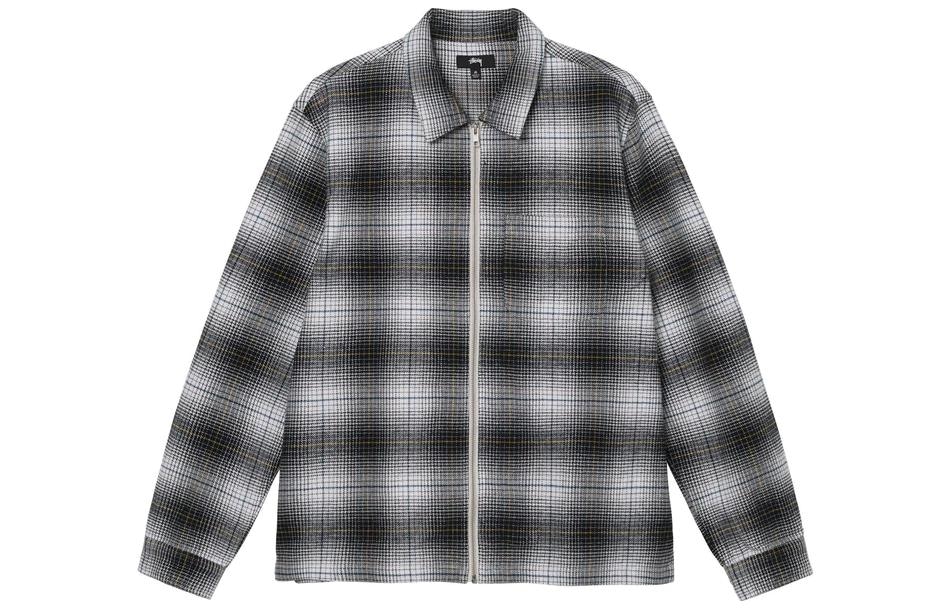 Stussy Paul Shadow Plaid Zip Shirt