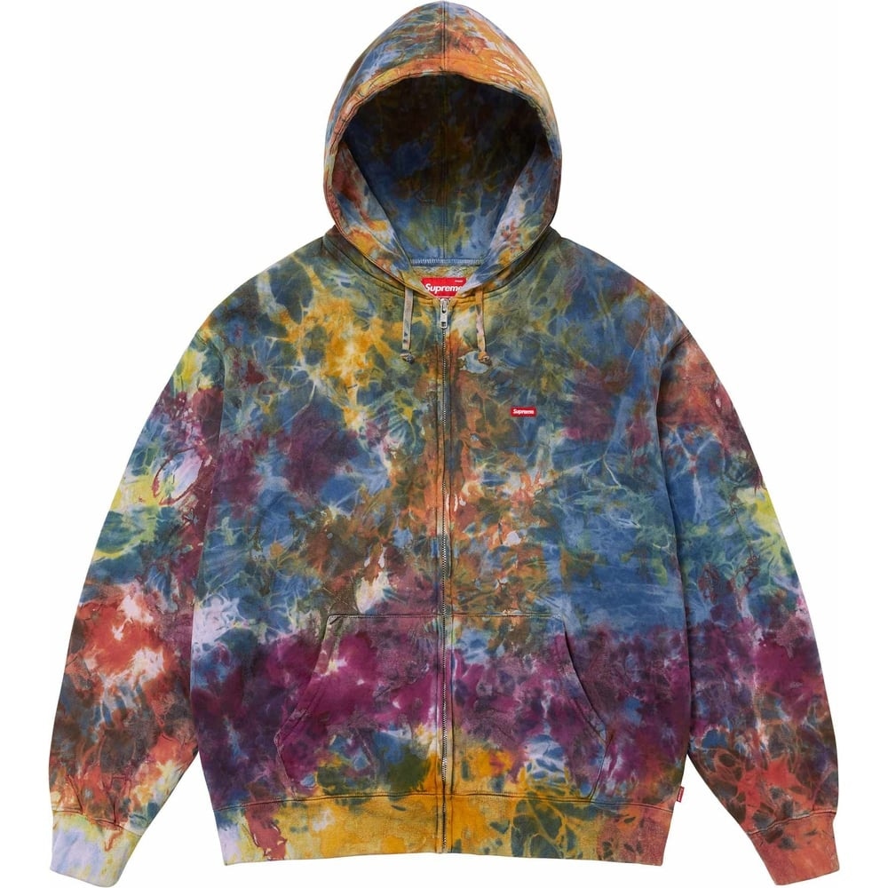 Supreme Overdyed Small Box Zip Up Hooded Sweatshirt