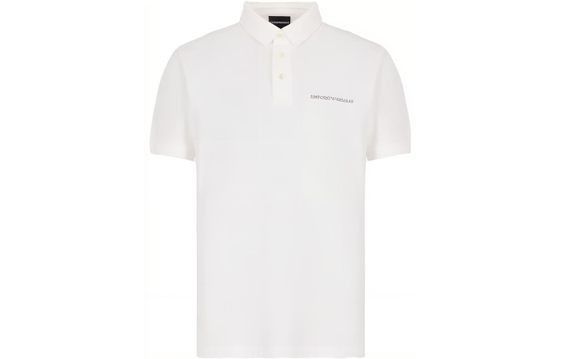 EMPORIO ARMANI/阿玛尼 Emporio Armani Polo Shirt White