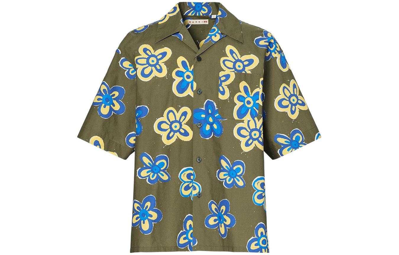 UNIQLO/优衣库 UNIQLO x MARNI Floral Print Short Sleeve Shirt
