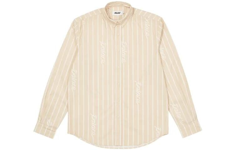 PALACE FW22 Hand Stripe Shirt Tan