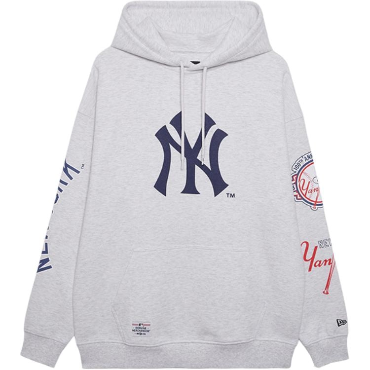 New Era x MLB Hoodie Light Grey