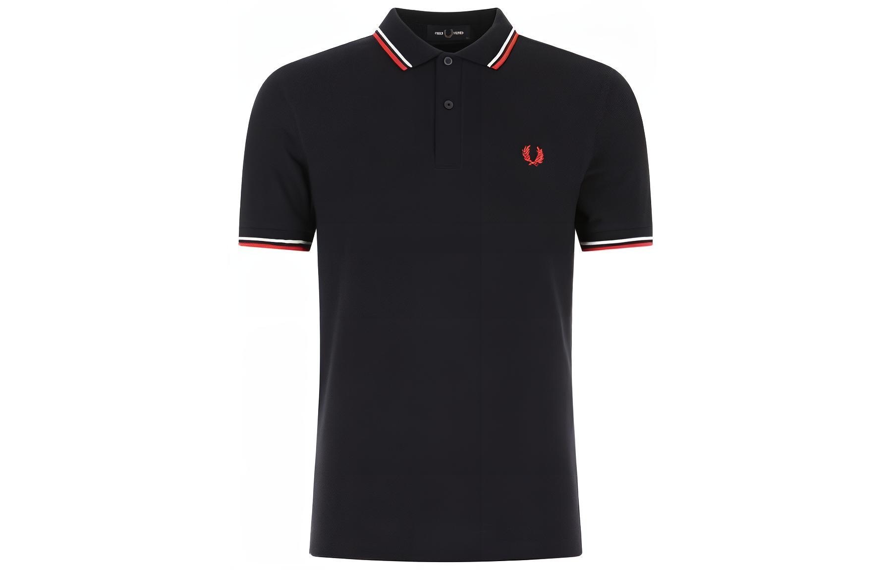 Fred Perry Logo Trim Polo Navy