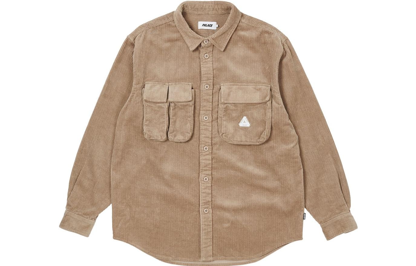 PALACE FW22 Cargo Cord Shirt Stone Logo