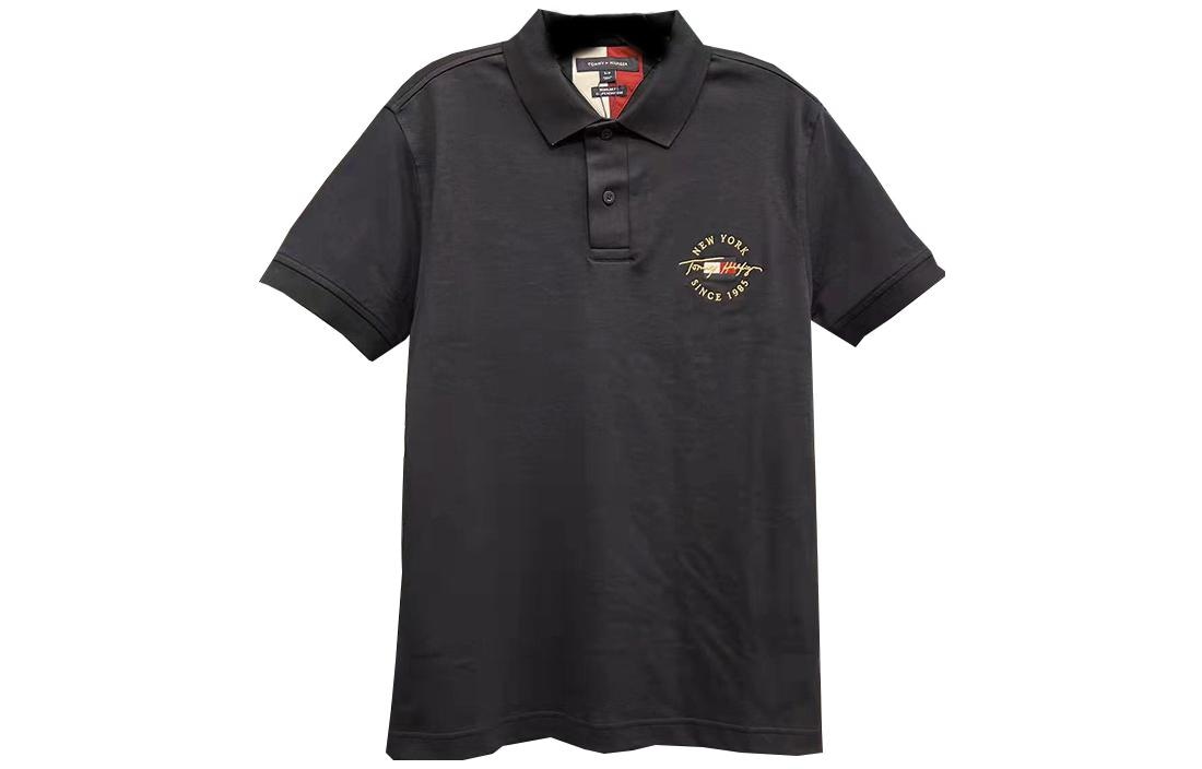 Tommy Hilfiger Logo Polo Black