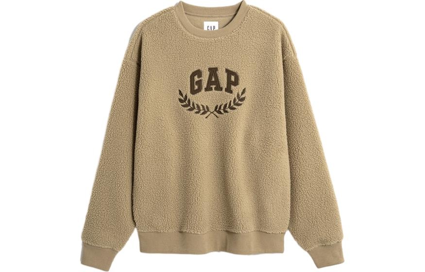 GAP Logo Fleece Sweatshirt Beige