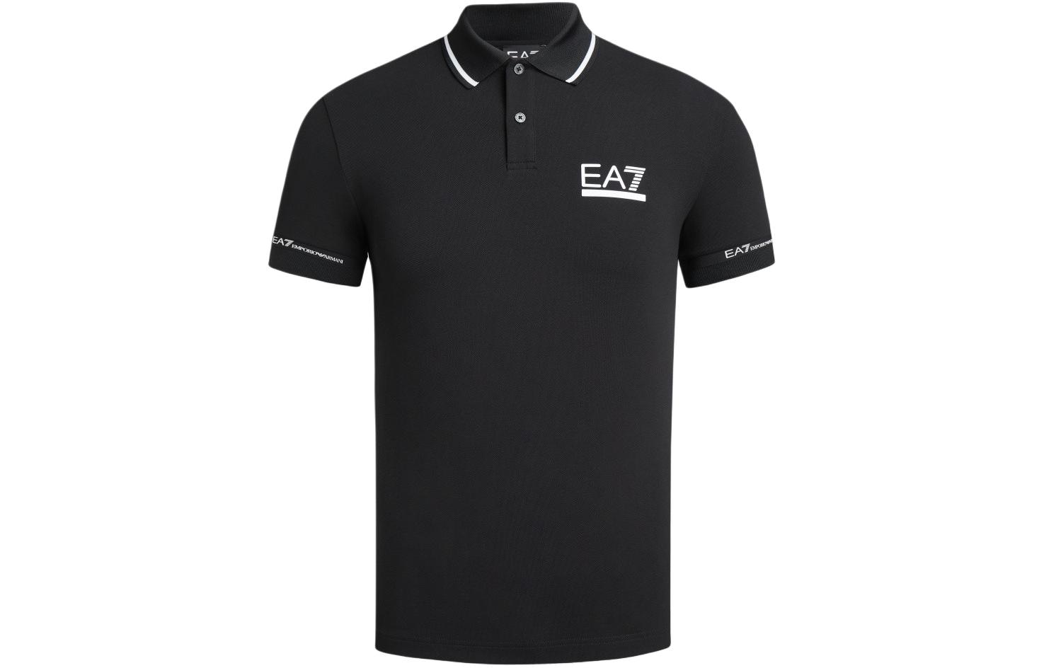 EMPORIO ARMANI/阿玛尼 Emporio Armani EA7 SS24 Polo Shirt Black