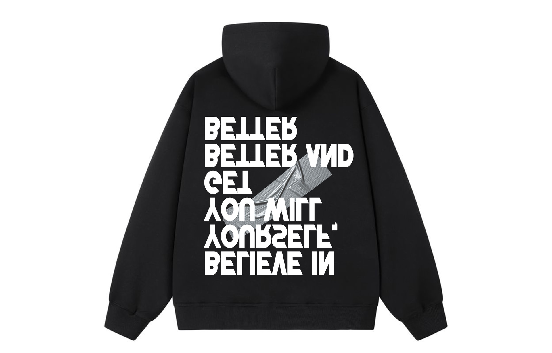 AMBER LIGHT Logo Tape Hoodie