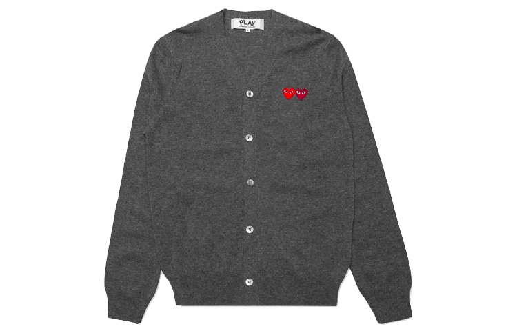 CDG Play Twin Heart Logo Sweater