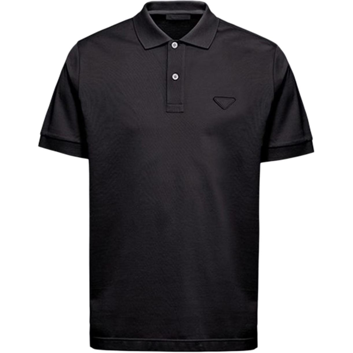 Prada SS24 Logo Polo Black