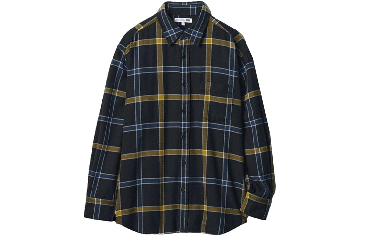UNIQLO/优衣库 UNIQLO JW Anderson Flannel Shirt Black