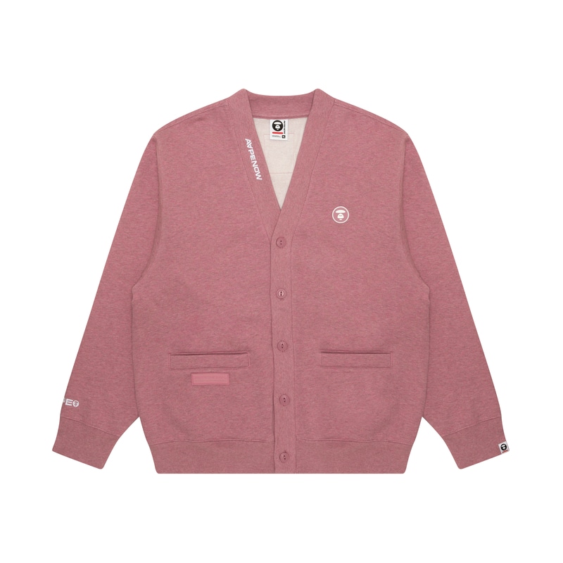 Aape V-Neck Cardigan Pink