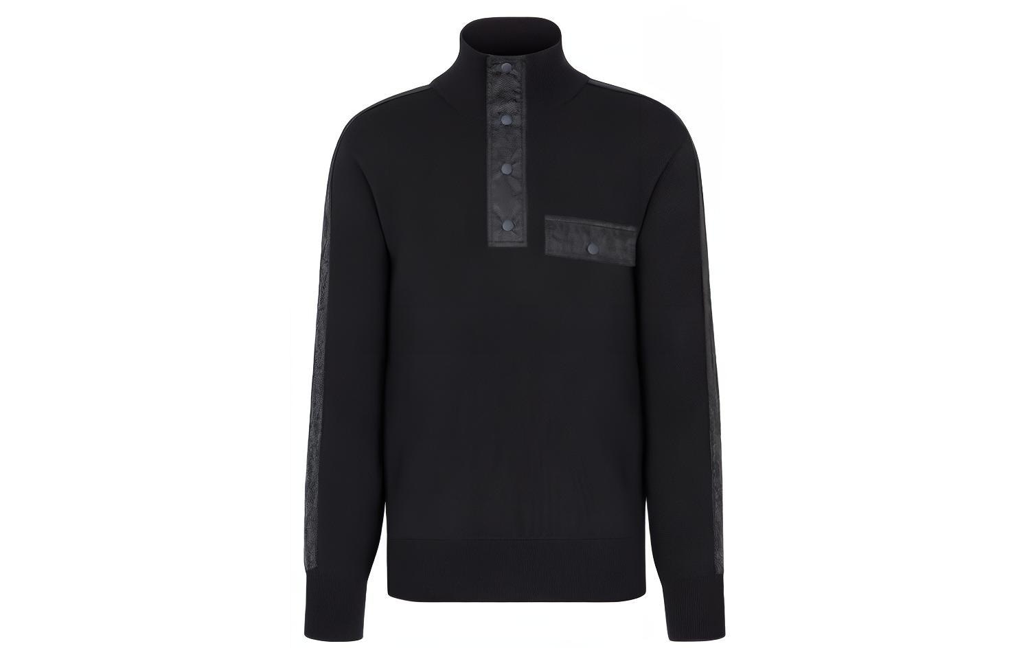 DIOR Oblique Turtleneck Sweater Navy