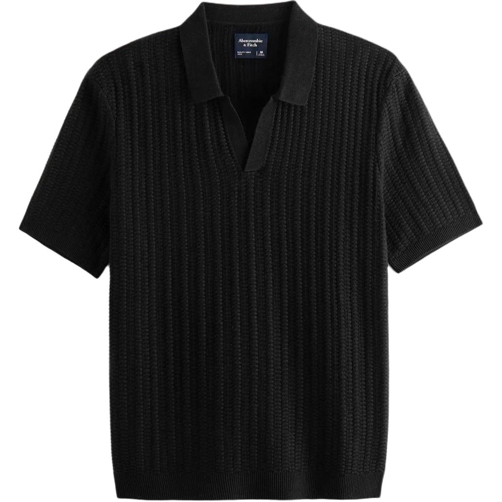 Abercrombie＆Fitch Abercrombie & Fitch V-Neck Polo Black
