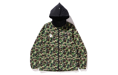 A BATHING APE Bape X FCRB ABC Separate Practice Jacket Green Camo