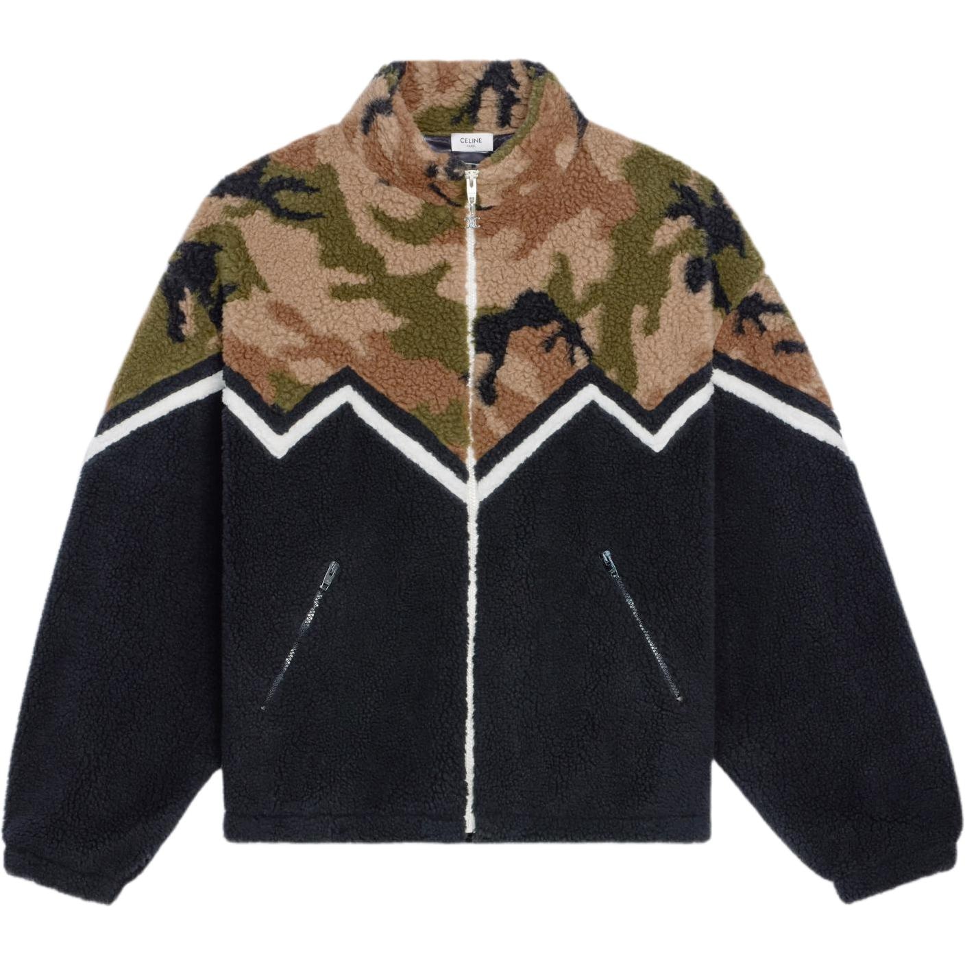 Celine SS22 Camo Fleece Jacket