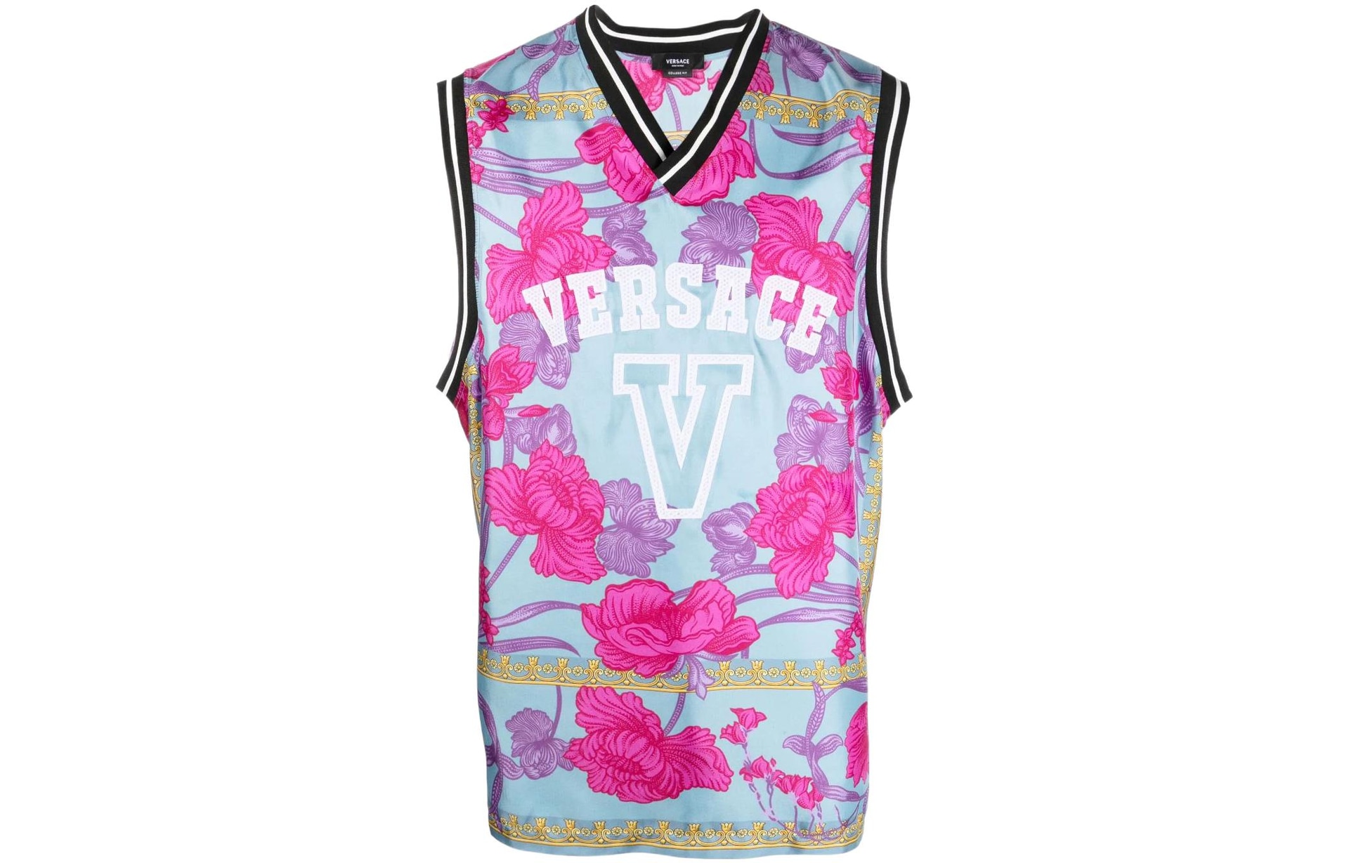 VERSACE/范思哲 Versace Baroque Print V-Neck Tank Top
