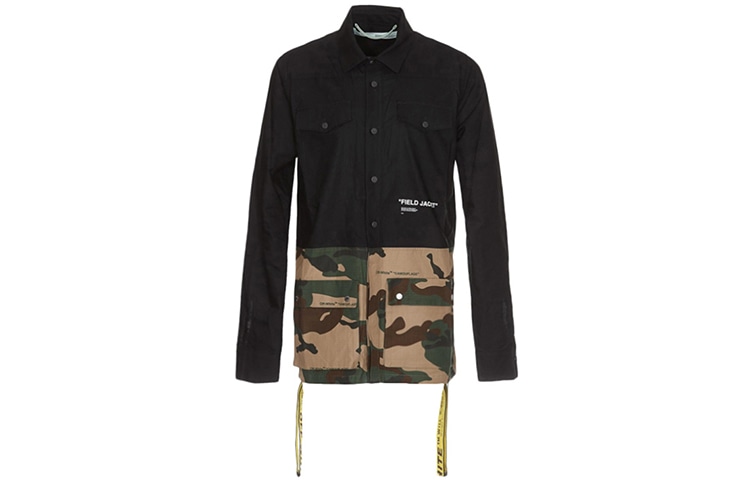 OFF-WHITE SS19 Camo Patchwork Jacket