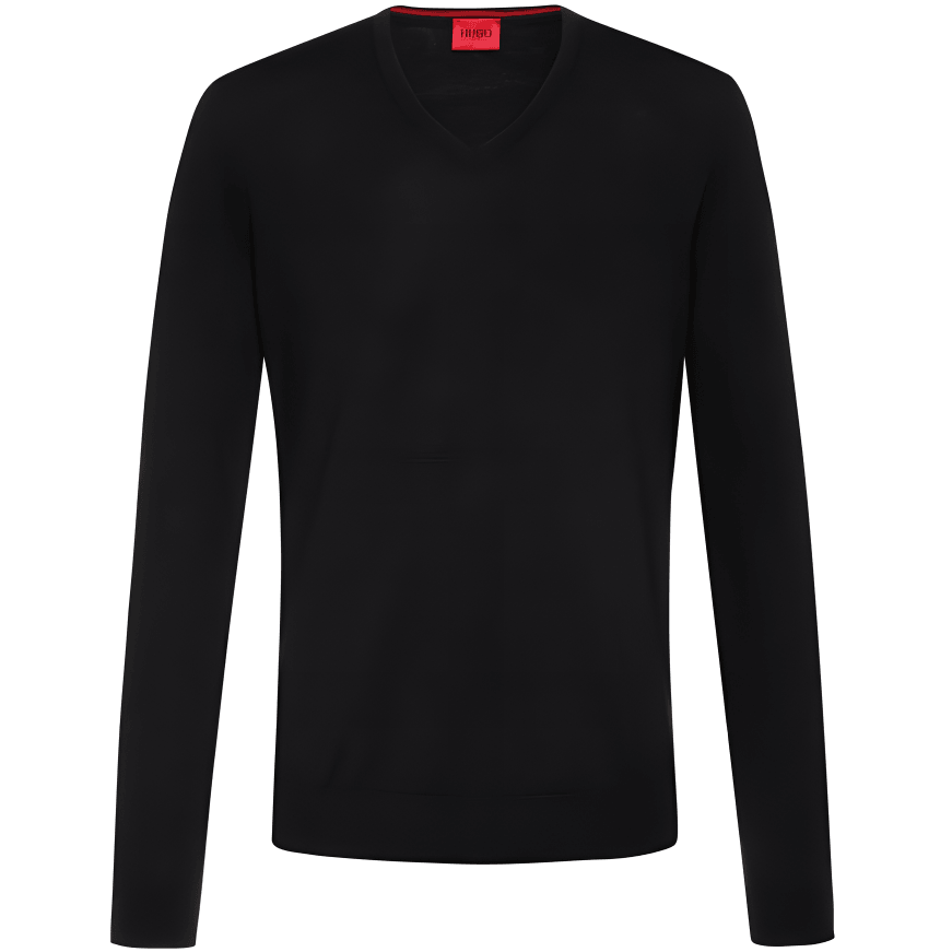 HUGO BOSS V-Neck Sweater Black