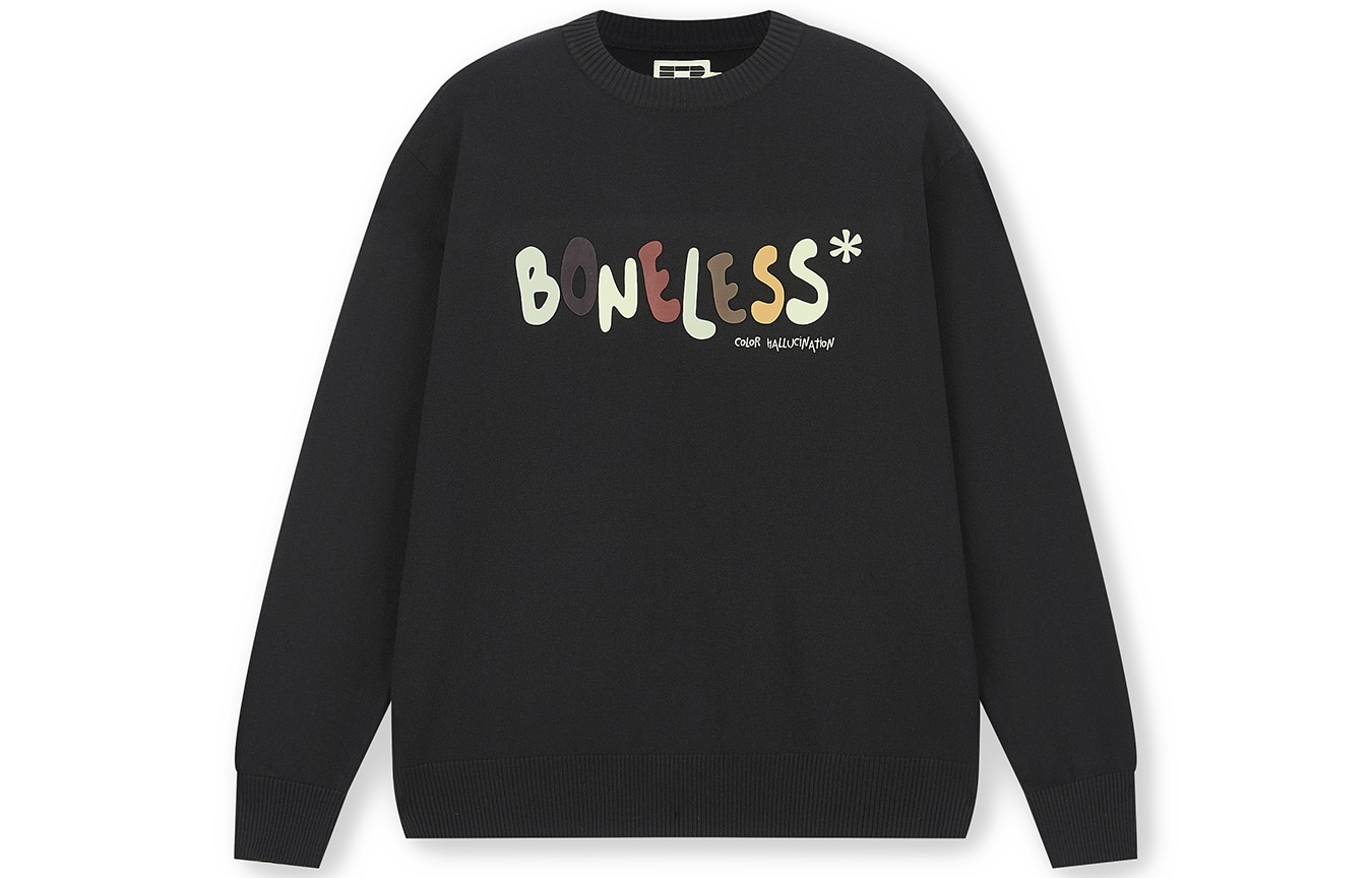 BONELESS Logo Pullover Black