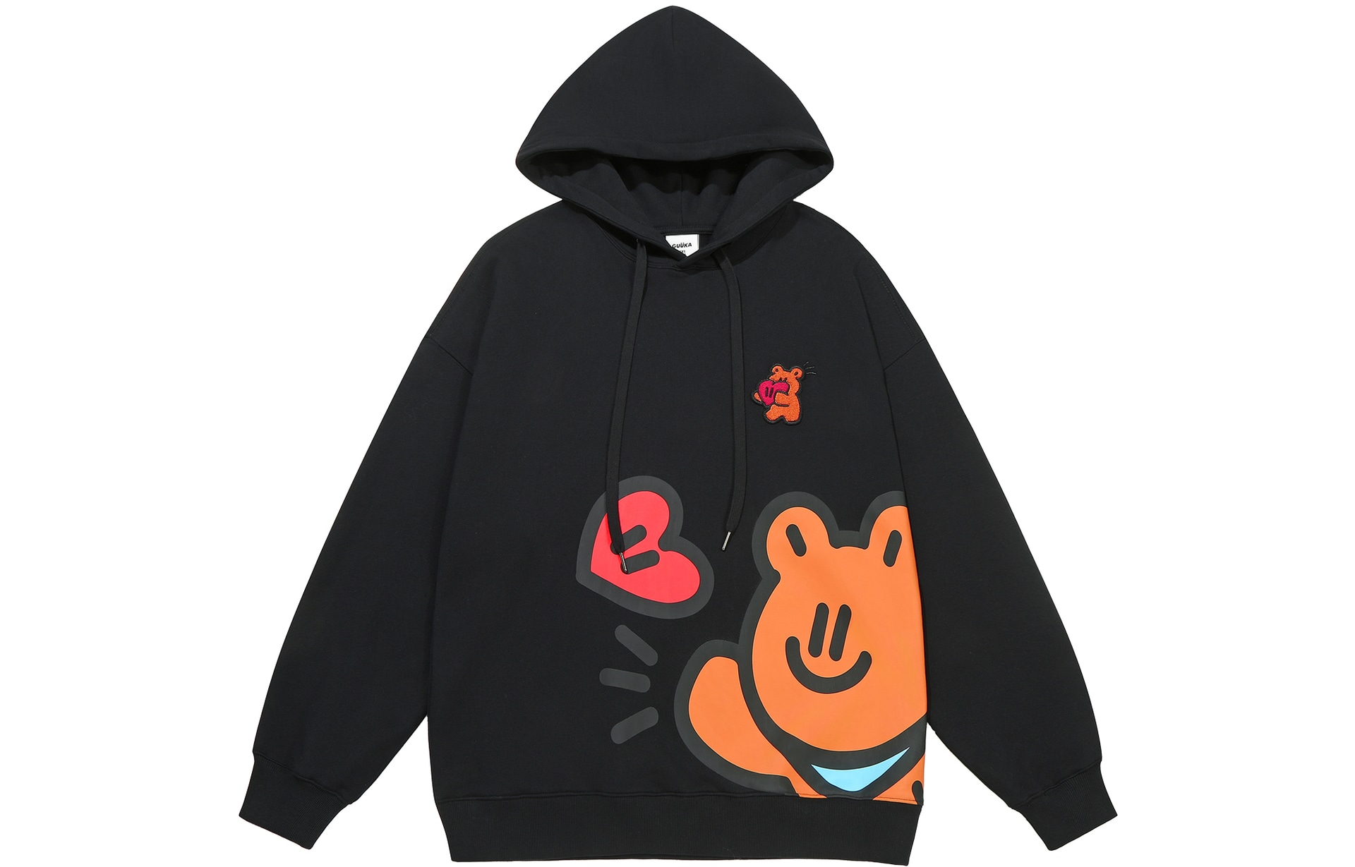 Guuka & Agaho Bear Embroidery Hoodie