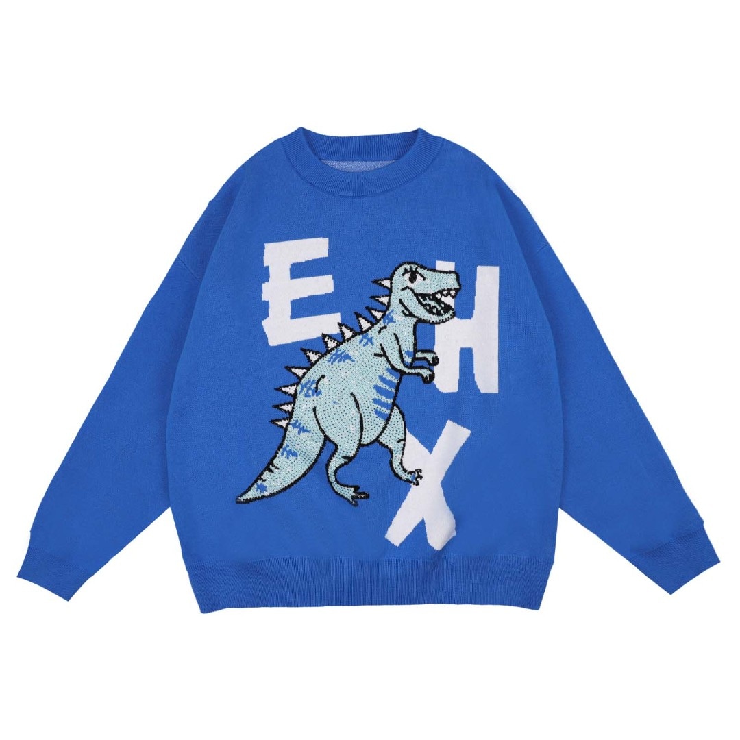 ED HARDY X Ed Hardy FW22 Blue Sweater