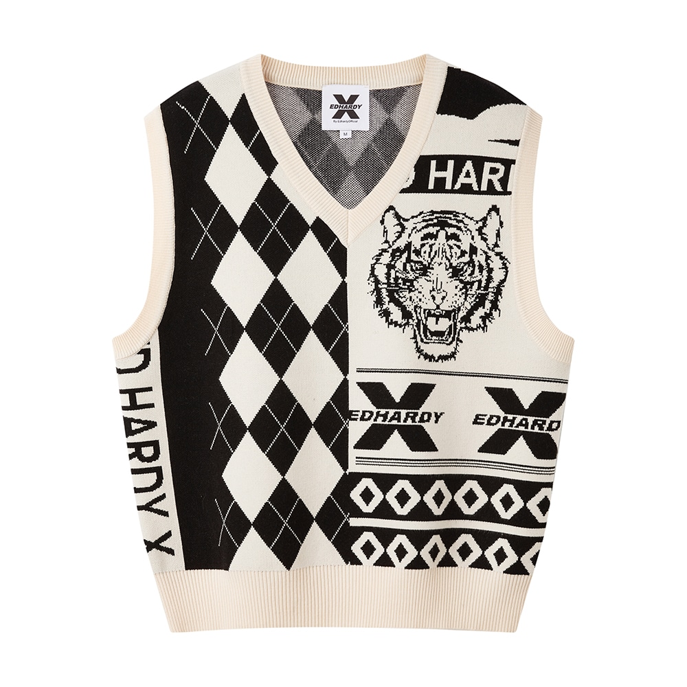 ED HARDY X Ed Hardy Logo Sweater Vest