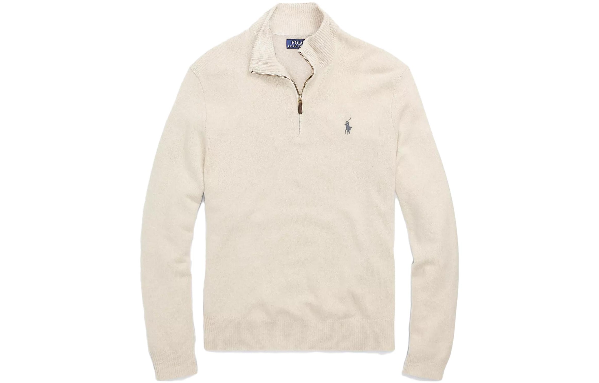 Polo Ralph Lauren Half-Zip Sweater White