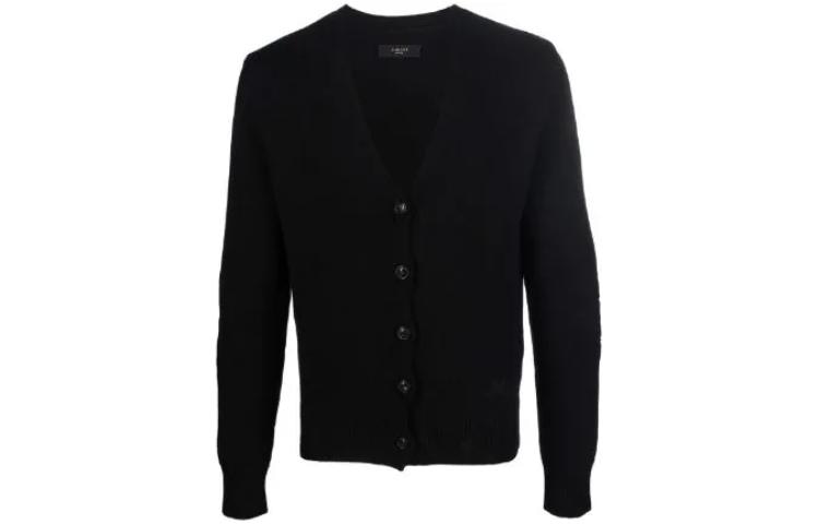 AMIRI V-Neck Knit Sweater Black