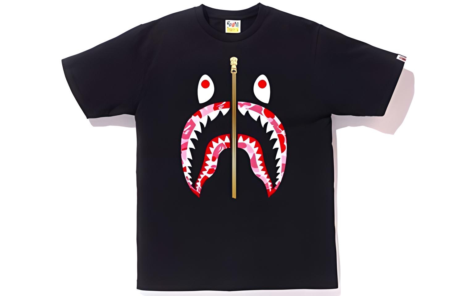 A Bathing Ape ABC Shark Tee Black