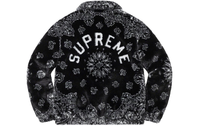 Supreme Bandana Faux Fur Bomber Jacket