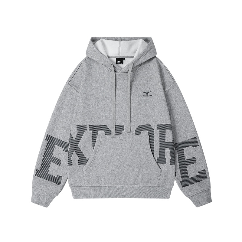 Mizuno Letter Print Fleece Hoodie