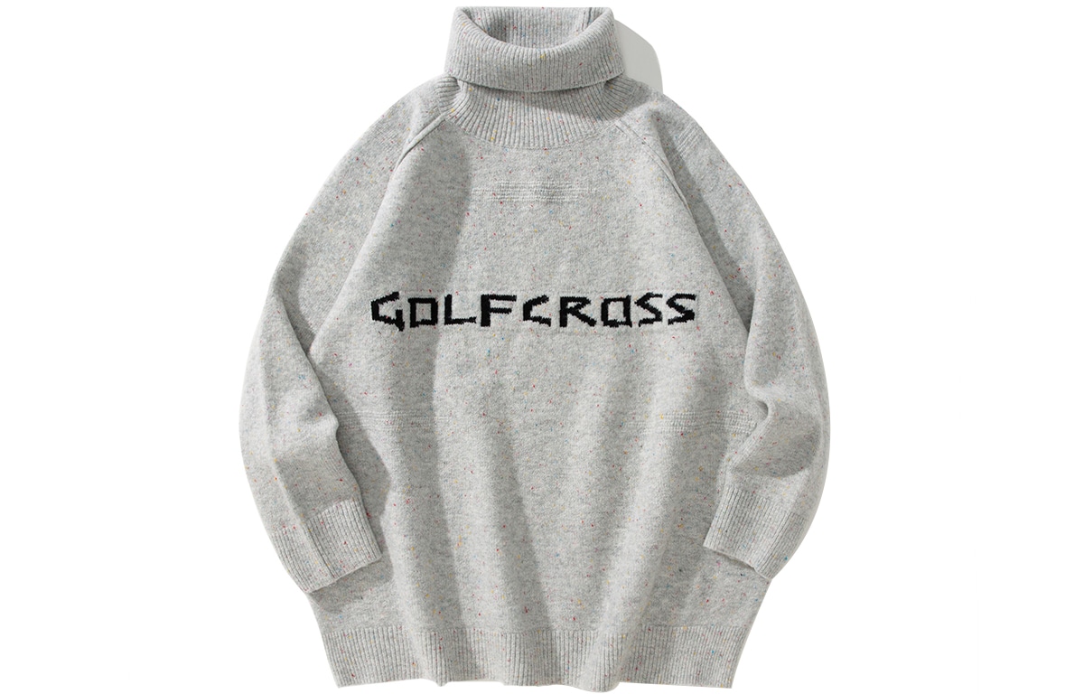 GOLFCROSS Color Dot Jacquard Knit Sweater