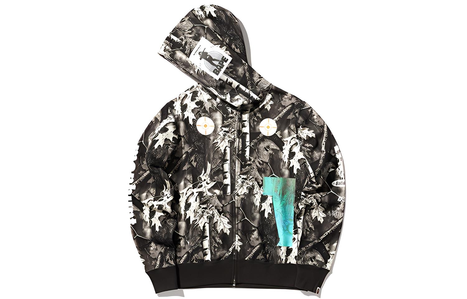 A BATHING APE BAPE Ape Letter Leaf Hoodie
