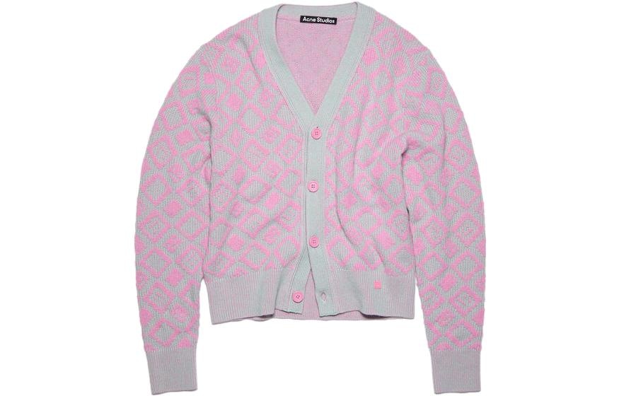 Acne Studios Face Wool Knit Pink
