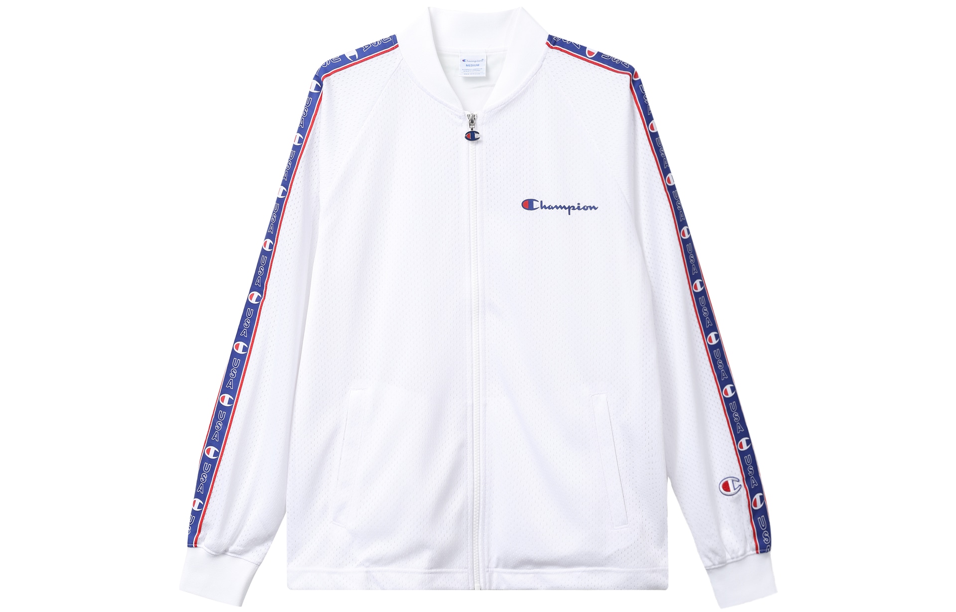 Champion Script Dry-Fit Jacket White