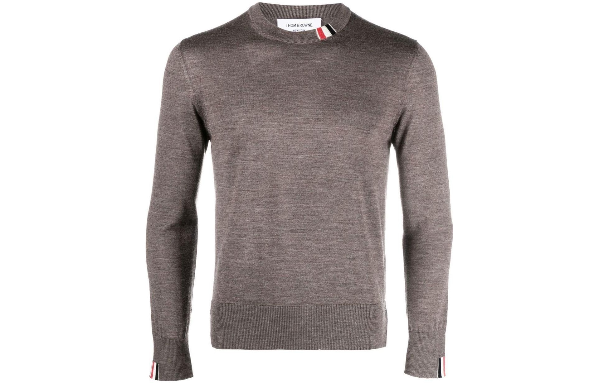 Thom Browne Logo Sweater Brown