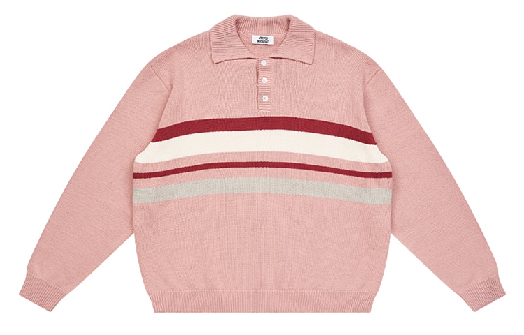 EMPTY REFERENCE Striped Polo Knit