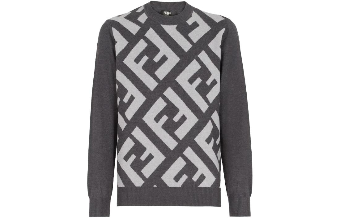 FENDI/芬迪 FENDI Grey Wool jumper