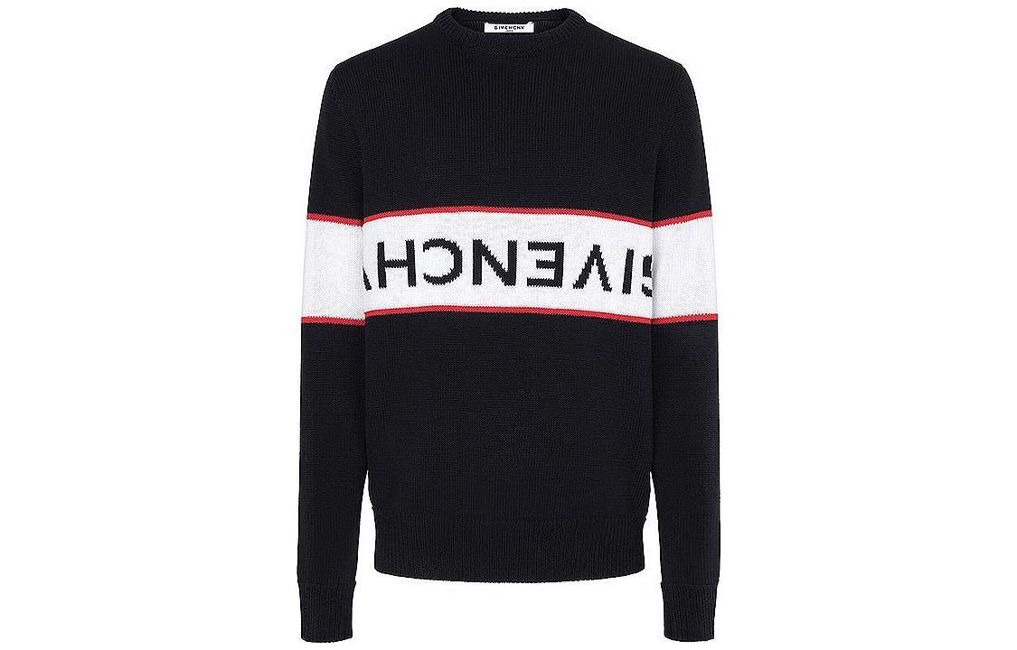 Givenchy/纪梵希 Givenchy Logo Stripe Crewneck Sweater