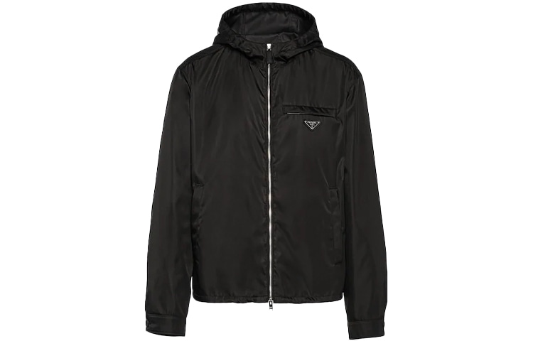 Prada SS22 Logo Hoodie Black