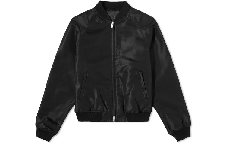 REPRESENT Logo Print Bomber Jacket Black