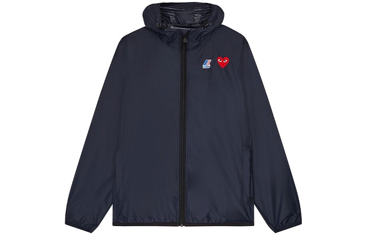 CDG Play x K-Way Zip Jacket Navy