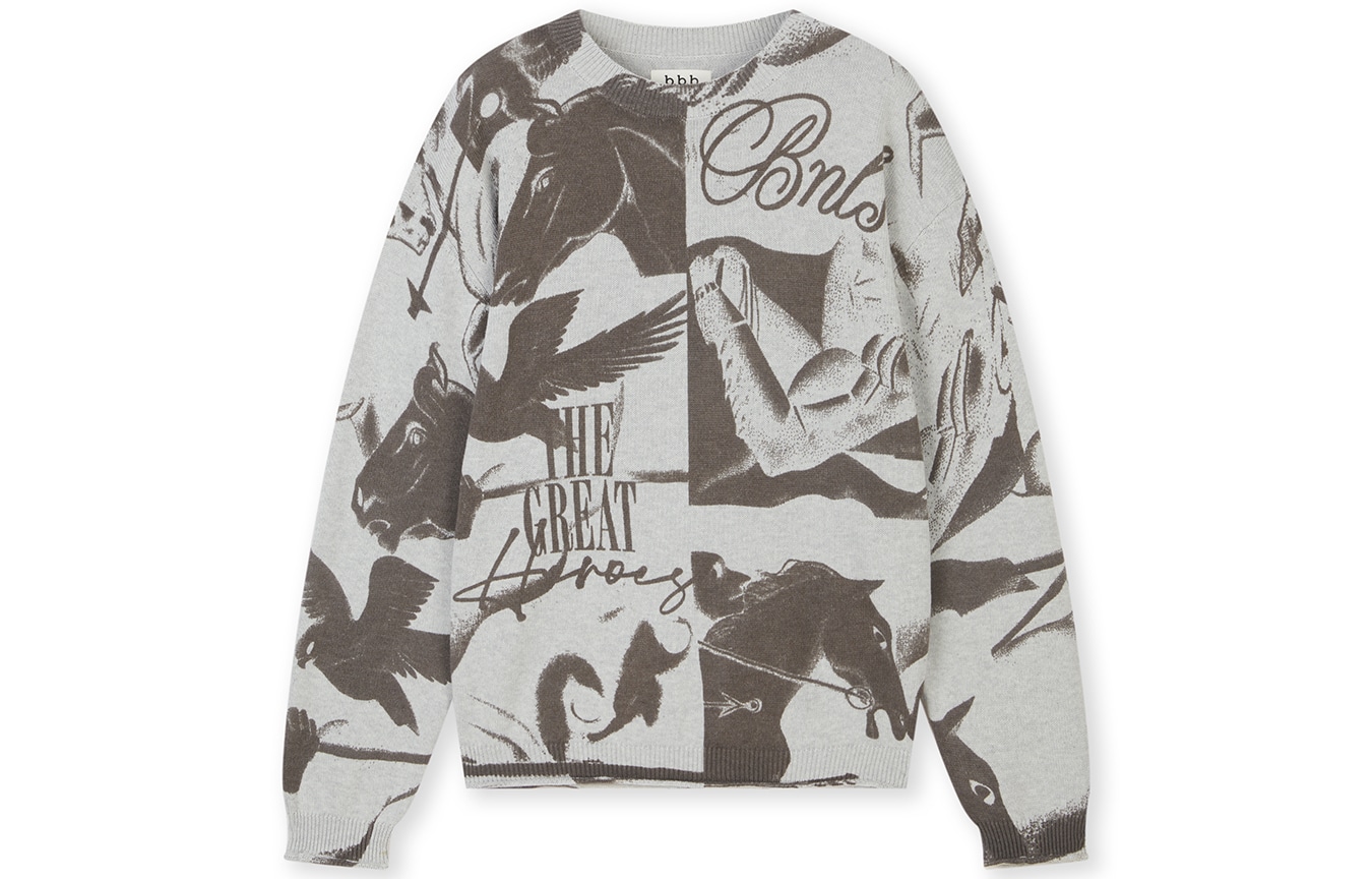 BONELESS Abstract Logo Sweater