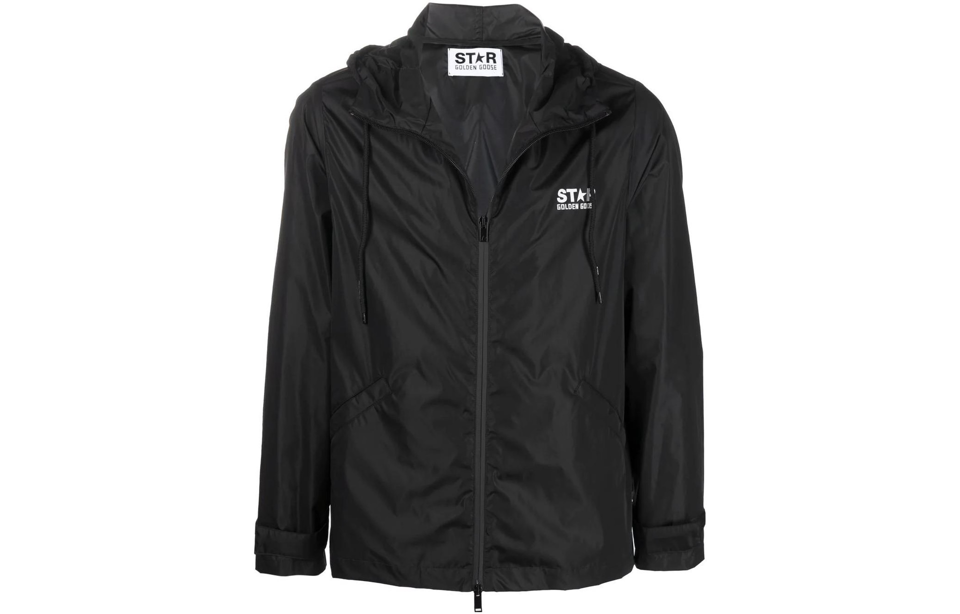 Golden Goose Logo Windbreaker Jacket Black