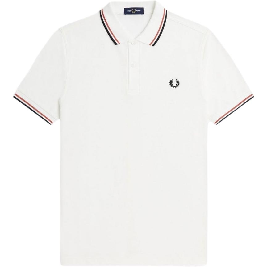 Fred Perry Embroidered Laurel Wreath Polo White