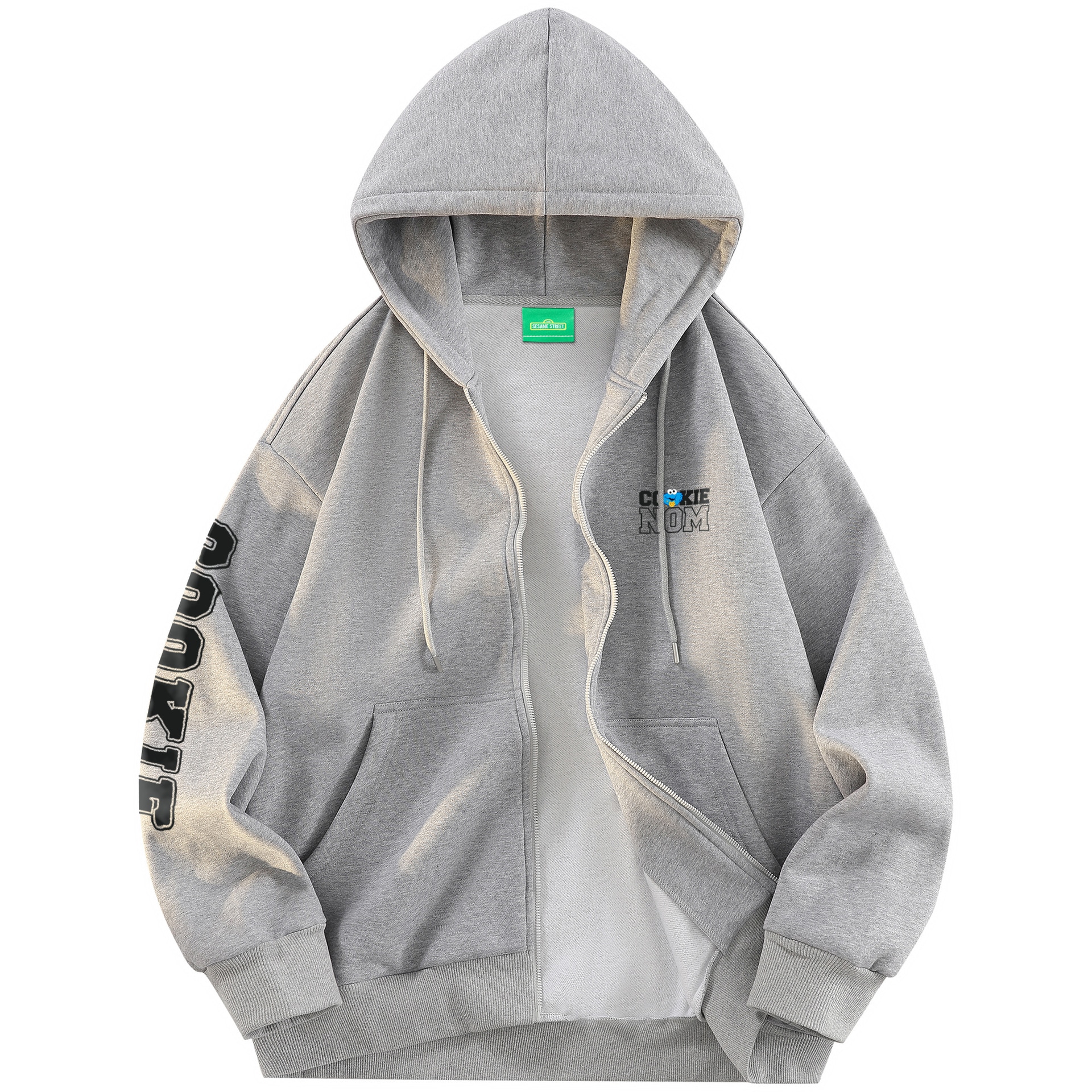 SESAME STREET/芝麻街 SESAME STREET Retro Letter Print Hoodie