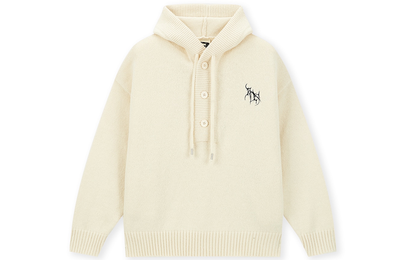 BONELESS Embroidered Letter Hoodie