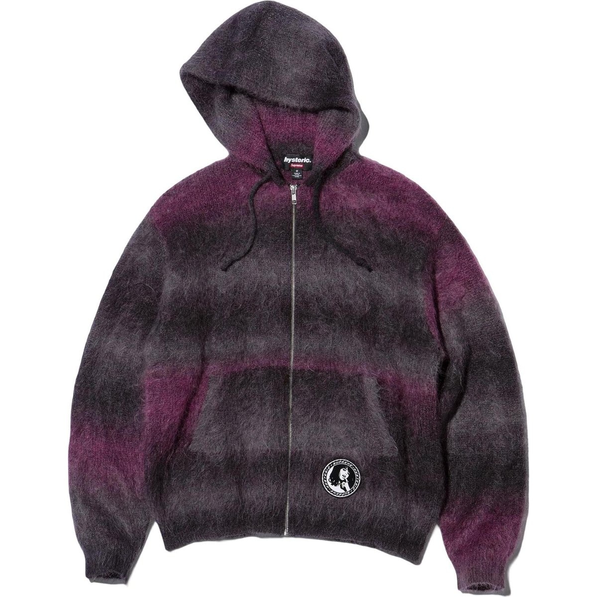 Supreme x HYSTERIC GLAMOUR Mohair Zip Up Hooded Sweater