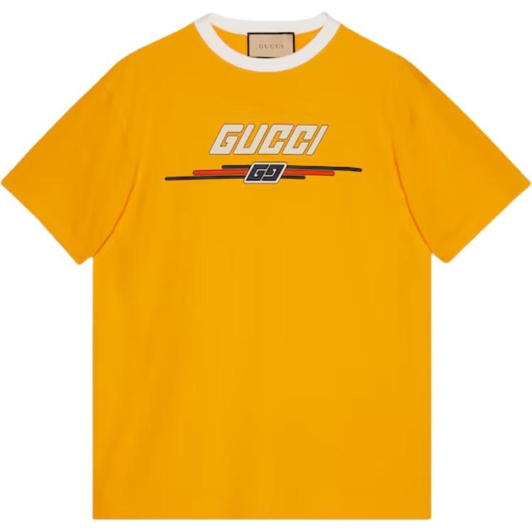GUCCI/古驰 Gucci T-Shirt With Print Logo Yellow